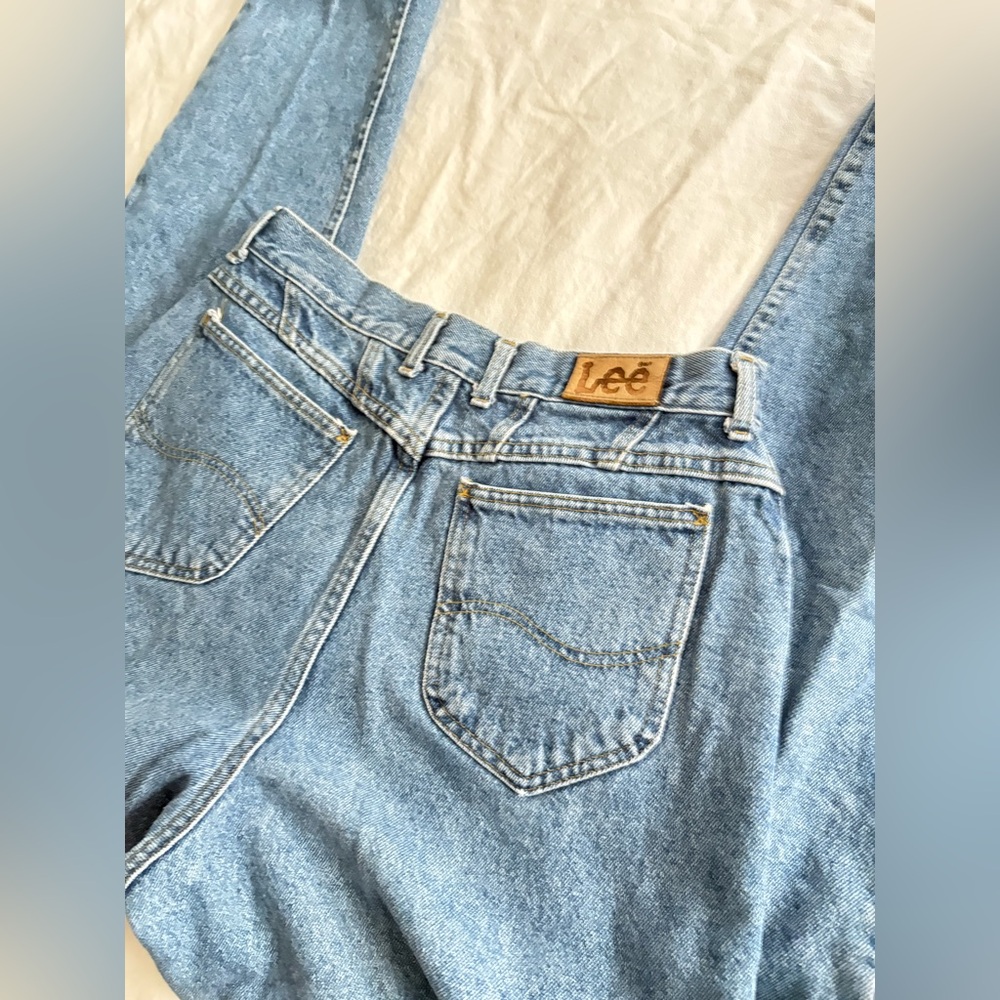 Lee Light Wash Denim Overalls 14 inch waist